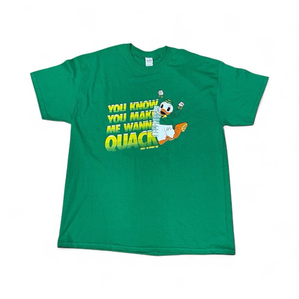 University Of Oregon UO Ducks T-Shirt Green Men’s Size X-Large College Wear